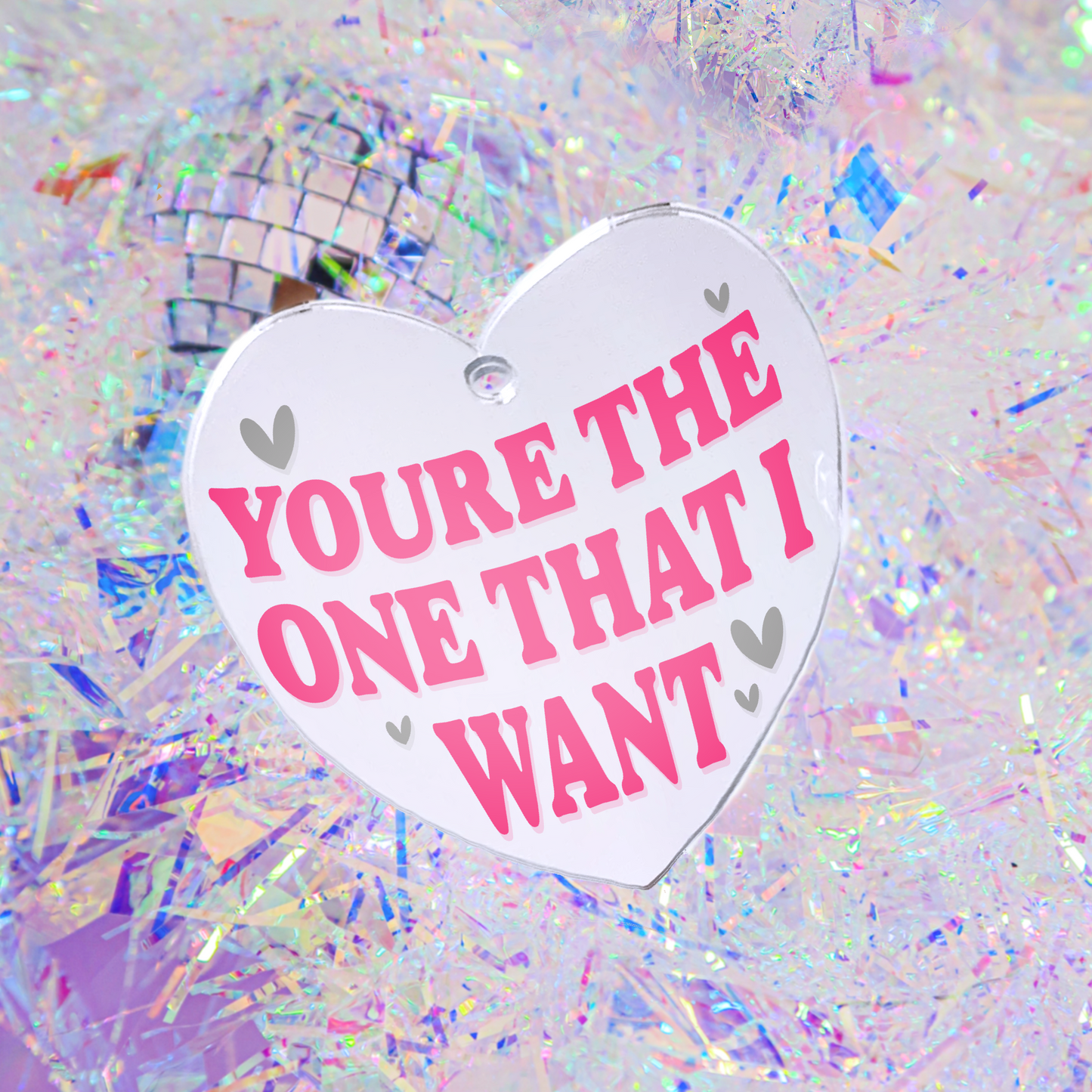 You're The One That I Want - Grease Heart Bauble