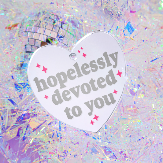 Hopelessly Devoted To You - Grease Heart Bauble